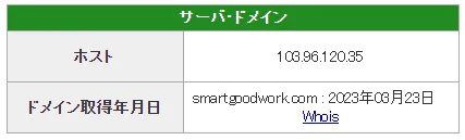 ドメイン取得年月日：2023年3月23日
