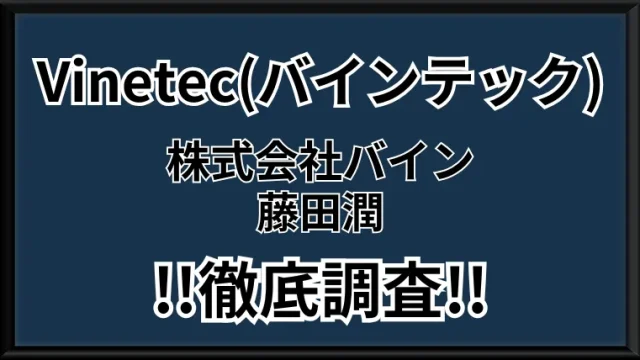 Vinetecの記事画像、サムネイル